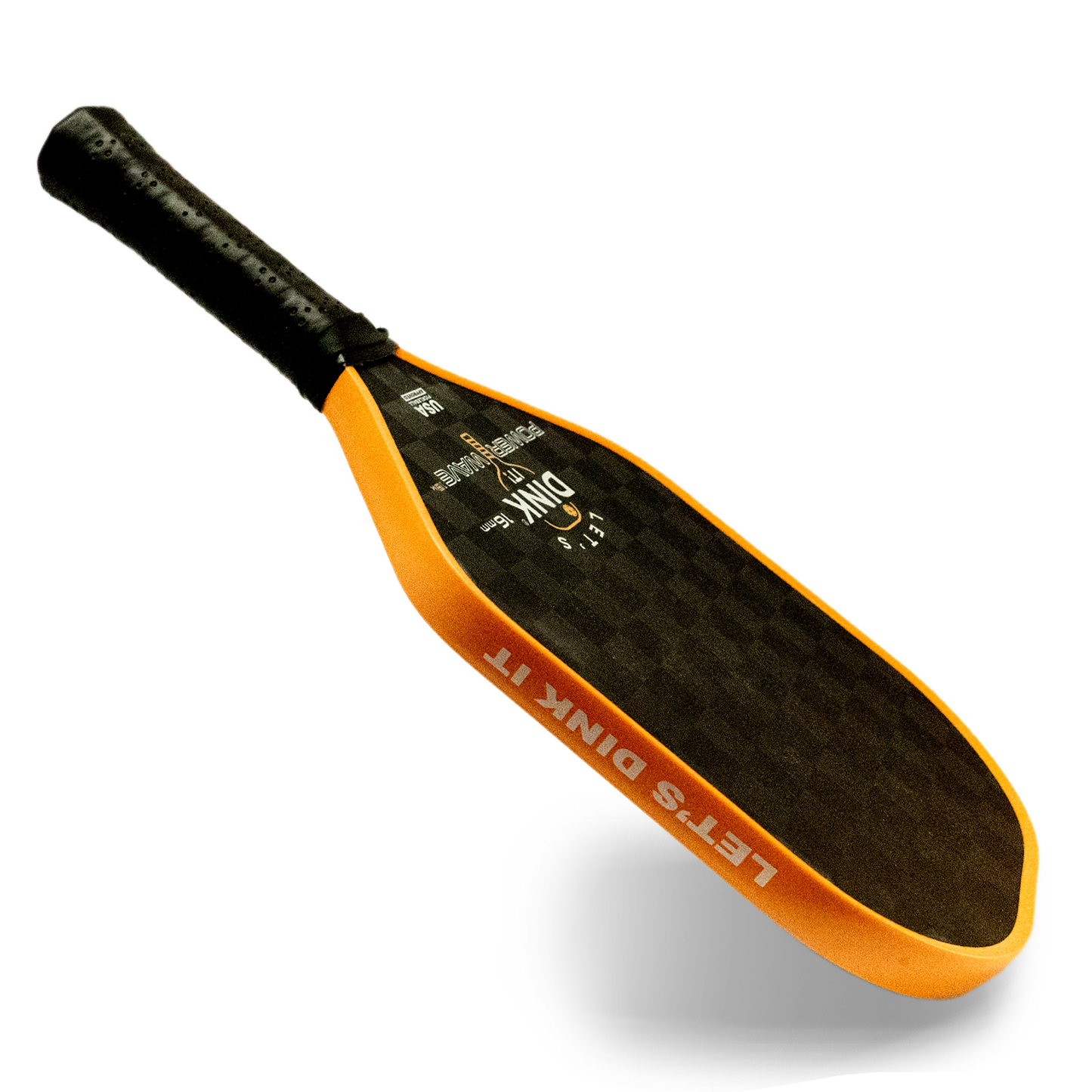 Let's Dink It Pickleball Paddle 18K Carbon Fiber Face, 16mm, USAPA Approved