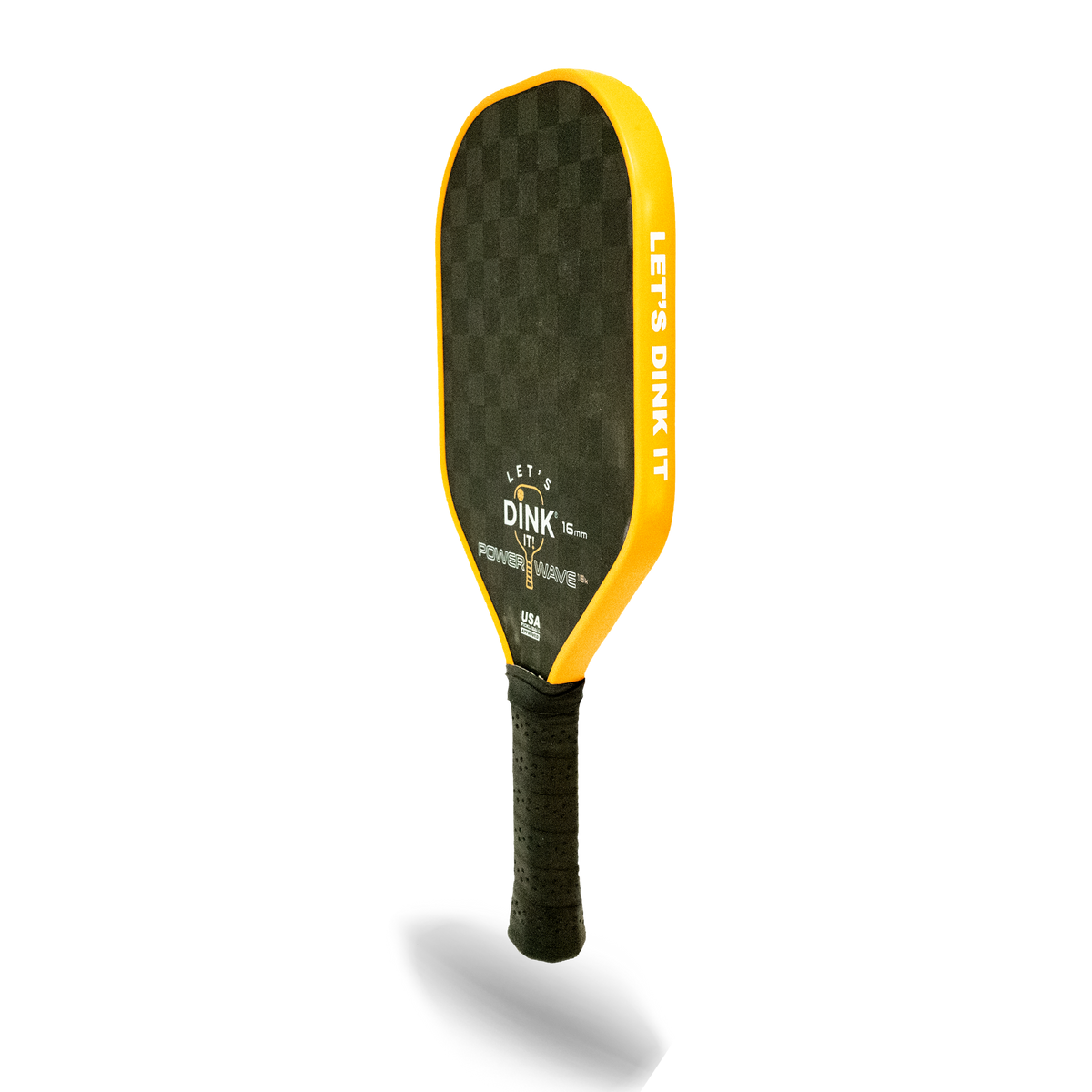 Let's Dink It Pickleball Paddle 18K Carbon Fiber Face, 16mm, USAPA Approved