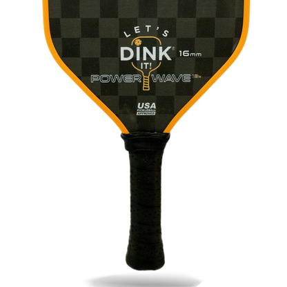 Let's Dink It Pickleball Paddle 18K Carbon Fiber Face, 16mm, USAPA Approved