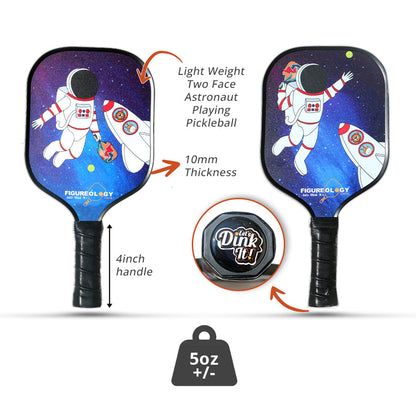 KIDS Astronaut Youth Pickleball Paddle – Reach for the Stars and Shine on the Court!